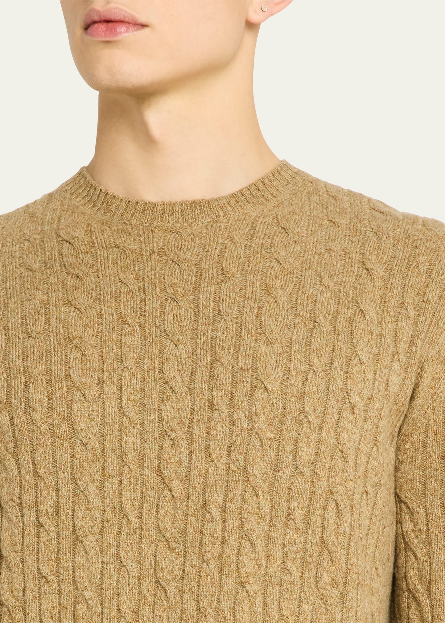 Men's Treccia Baby Cashmere Crewneck Sweater - 5