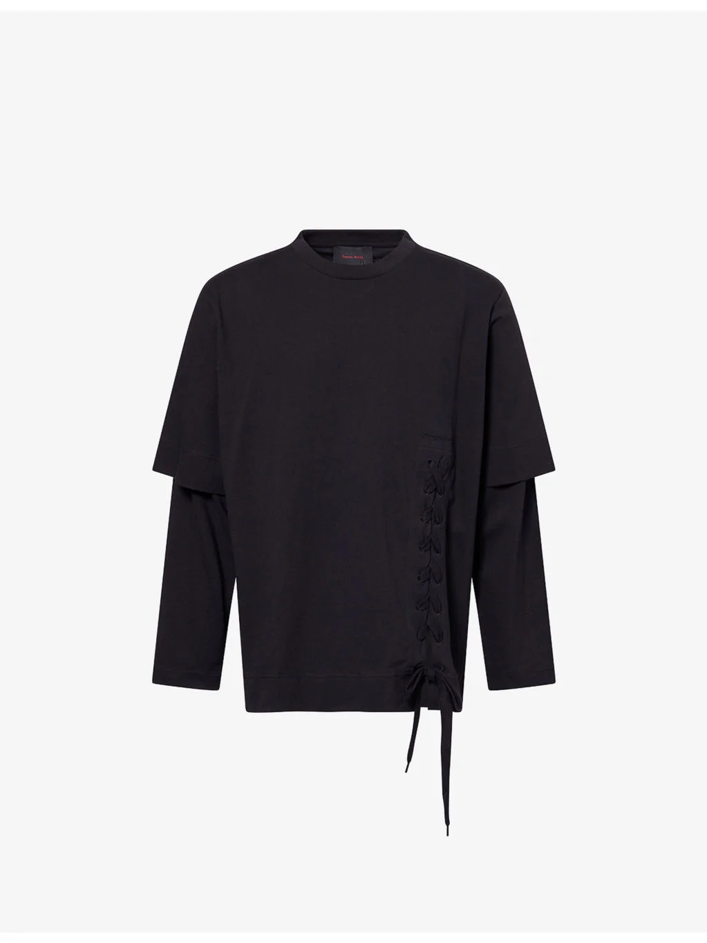 Layered Long-Sleeve Cotton-Jersey T-Shirt - 1