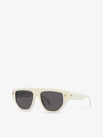 Alexander McQueen AM0408S square-frame acetate sunglasses outlook