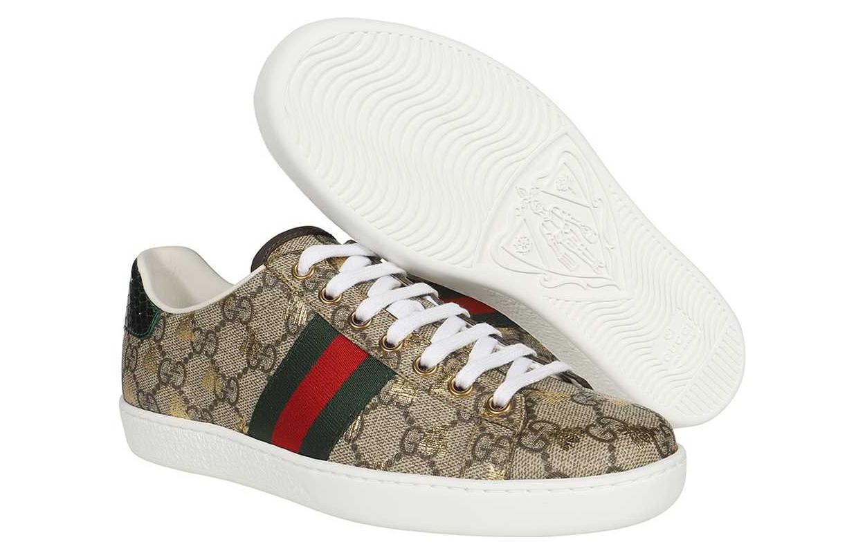 (WMNS) Gucci Ace GG Supreme 'Bees' 550051-9N050-8465 - 4