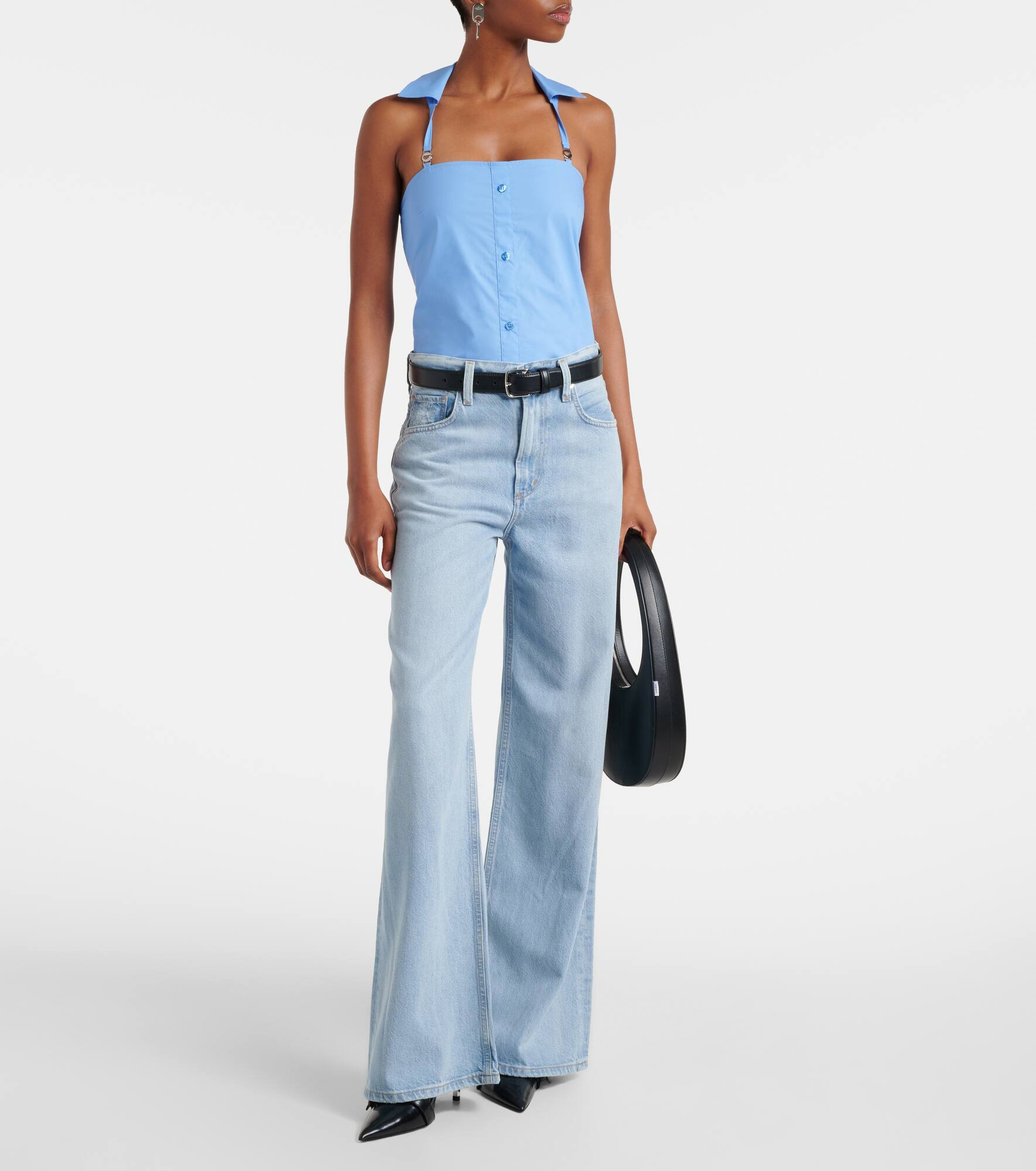 Halterneck cotton top - 2