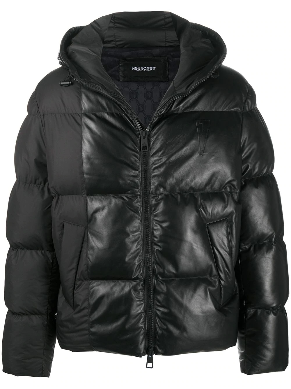 zip-up puffer jacket - 1