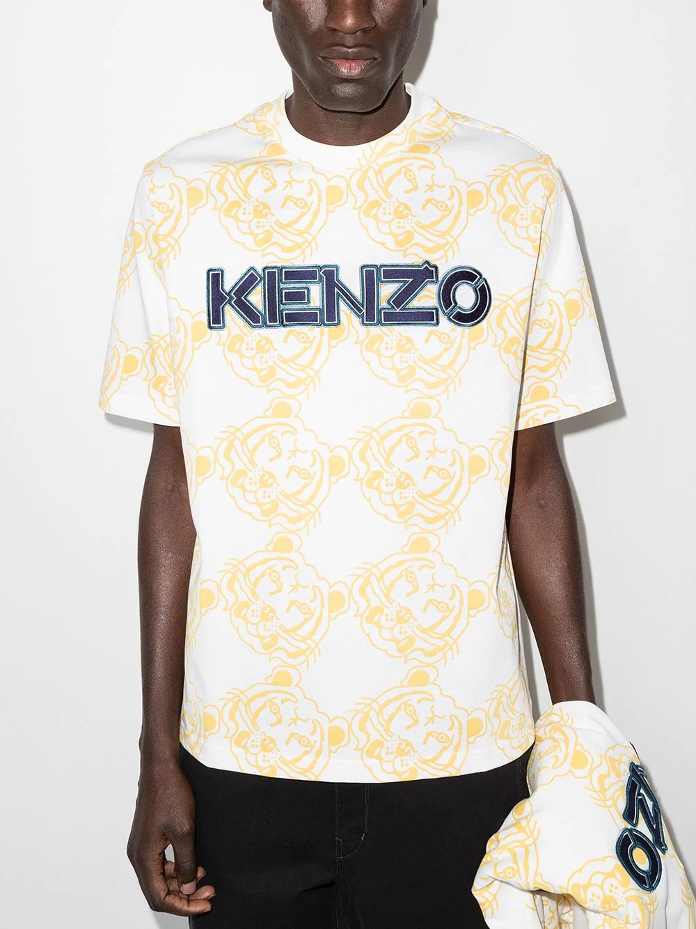 oversized logo pattern T-shirt - 2