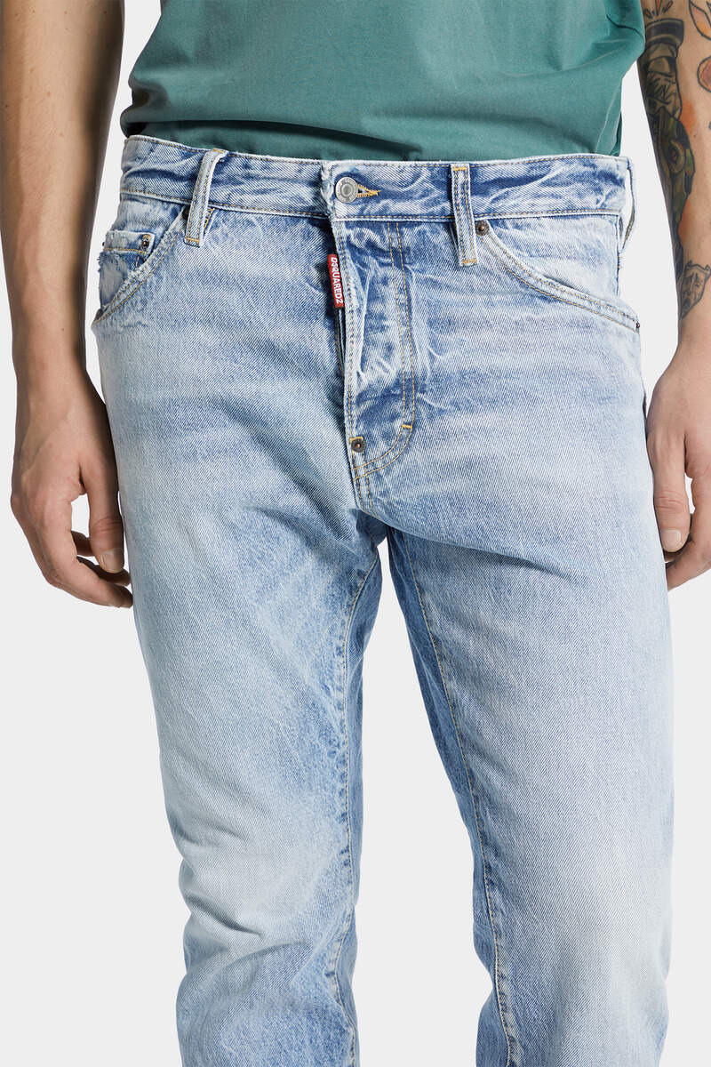 LIGHT DIAGONALE WASH COOL GUY JEANS - 5