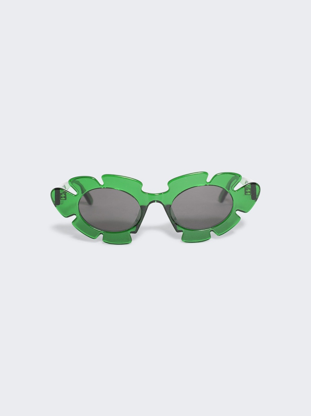 Flower Sunglasses Transparent Green - 1