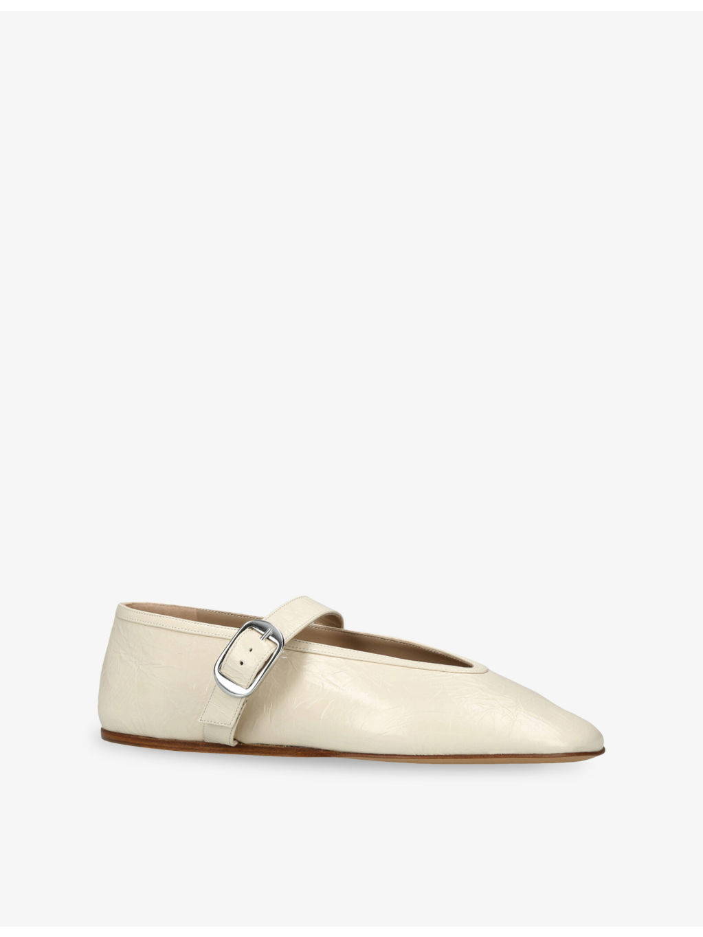 Stella Single-Strap Leather Ballet Flats - 3