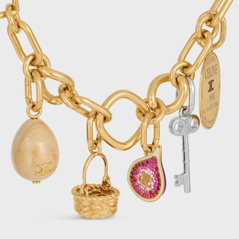 CELINE Celine Charms Panier in Brass with Gold Finish outlook