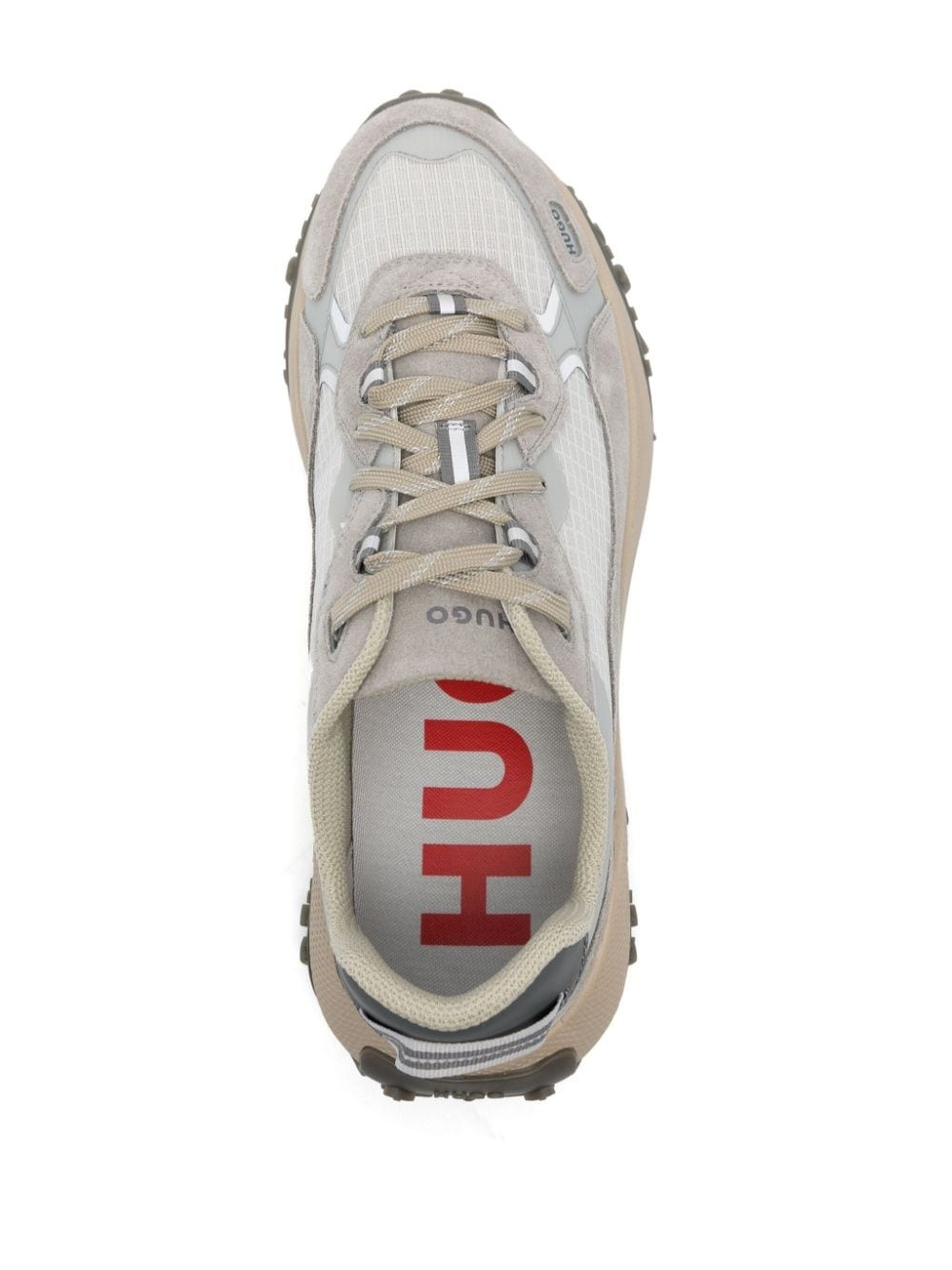 panelled-design sneakers - 4