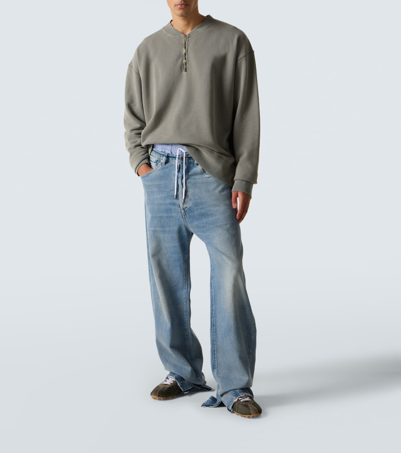 Maison Margiela Zip-up cotton sweatshirt outlook