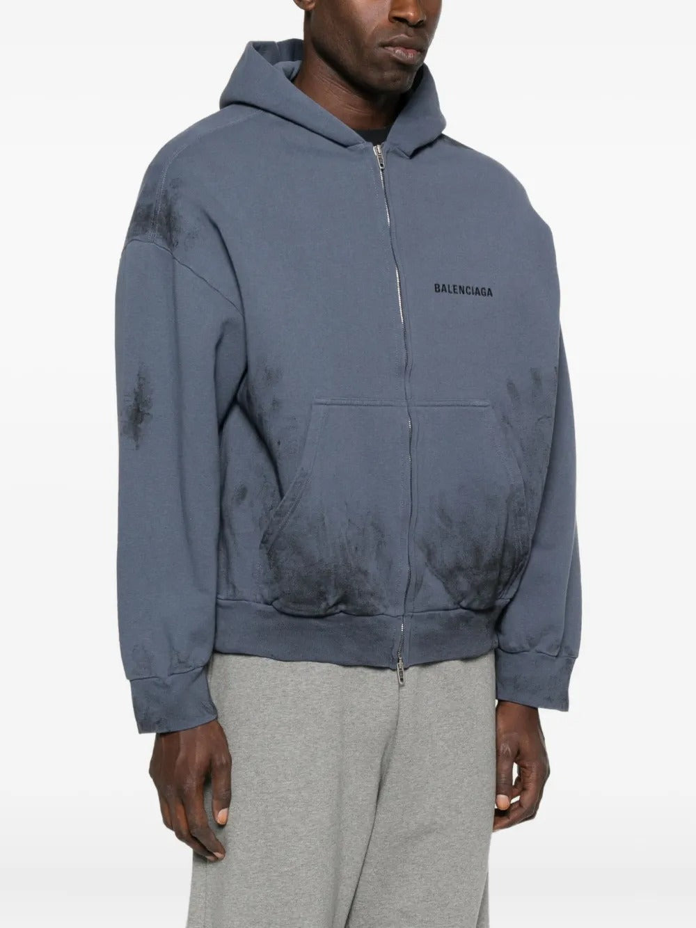 BALENCIAGA - Men Regular Zip-Up Hoodie - 2