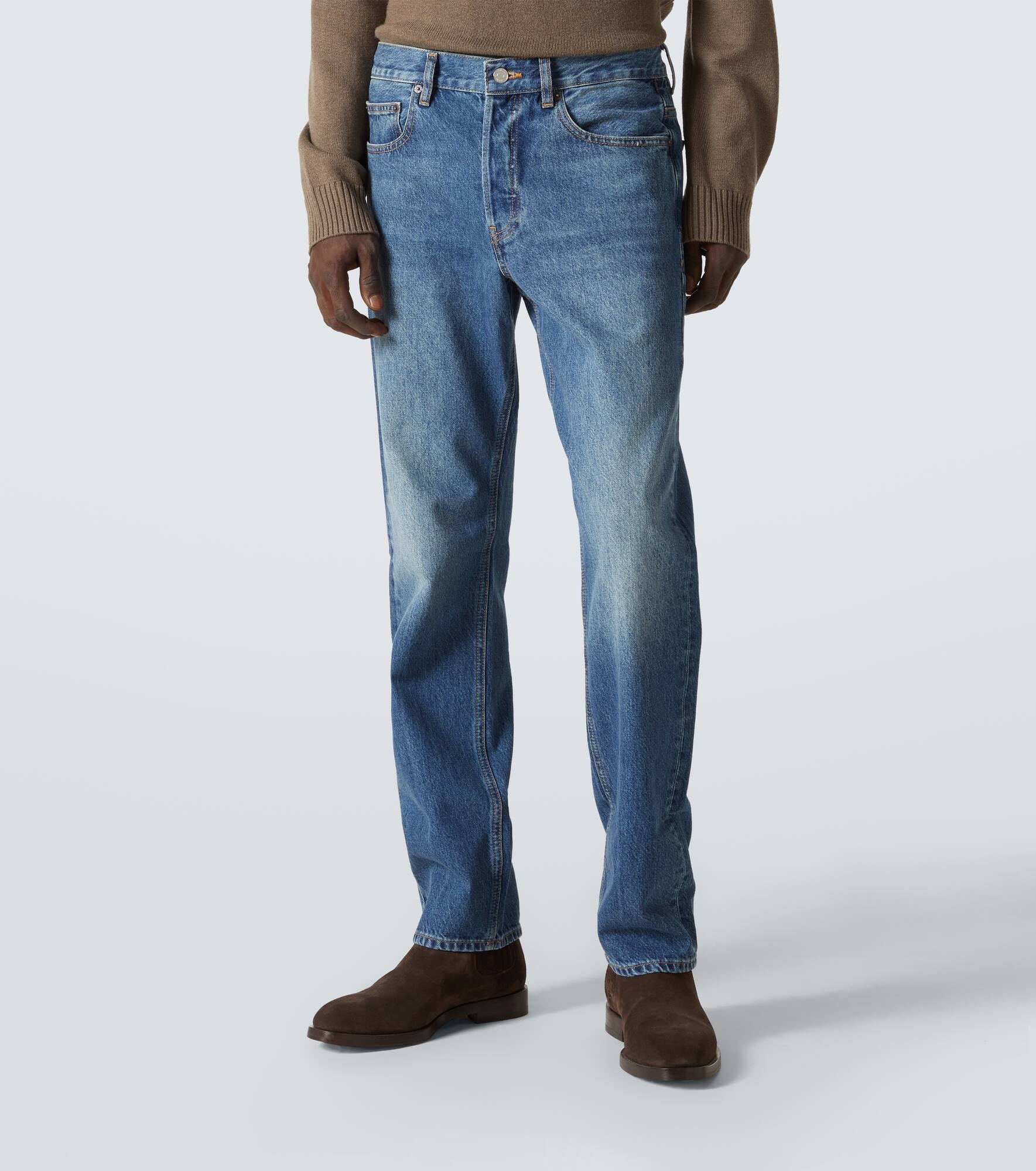 Mid-rise straight jeans - 3