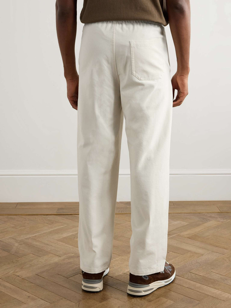 Vincent Straight-Leg Cotton-Canvas Drawstring Trousers 4