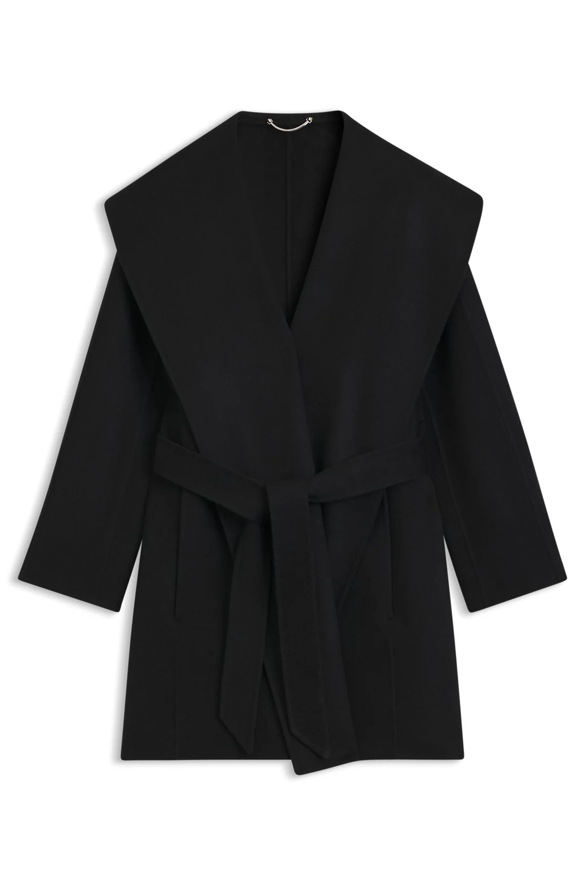BELTED COAT IN A WOOL BLEND - 1