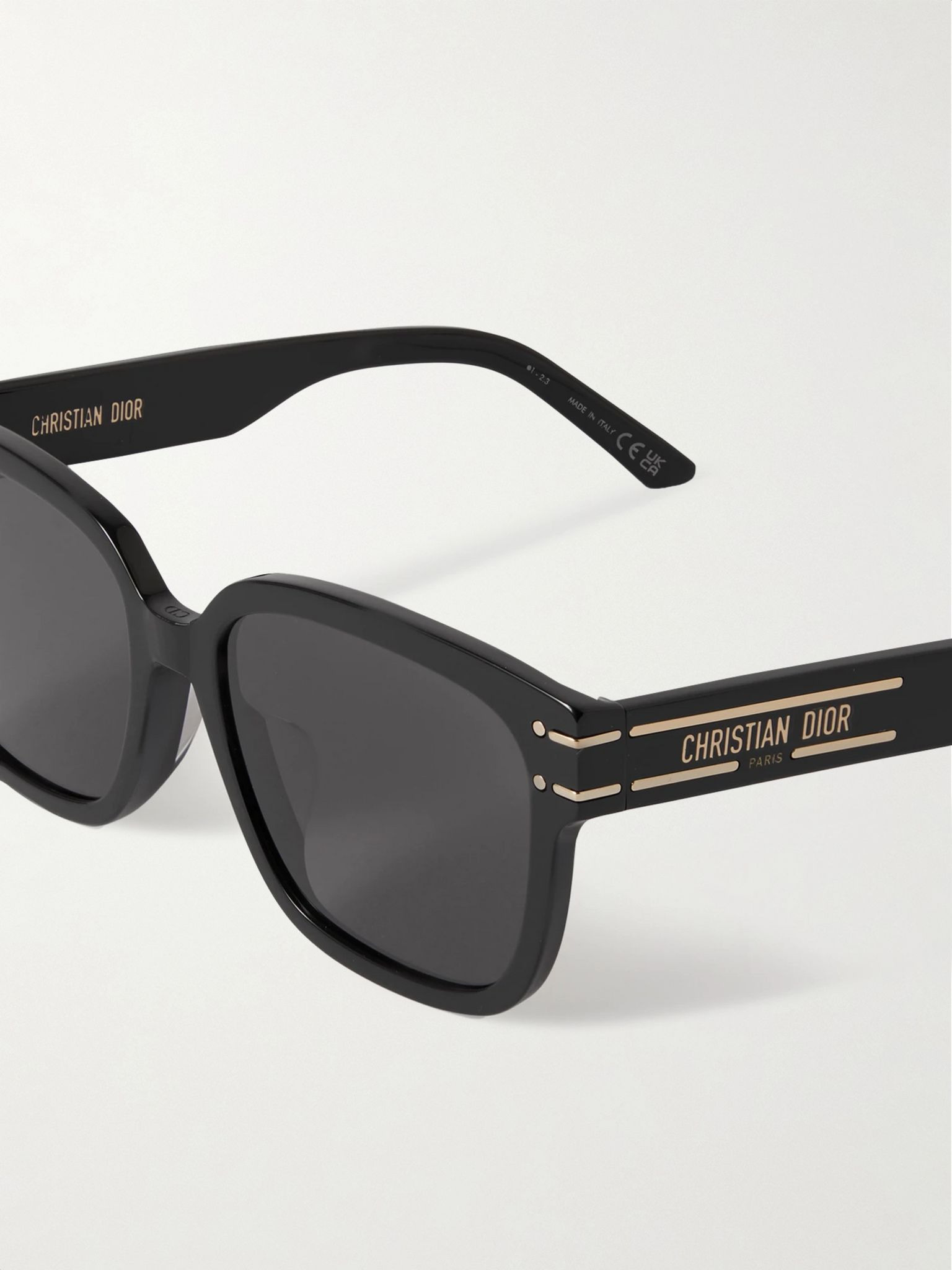 DiorSignature S7F square-frame acetate sunglasses Black - 4