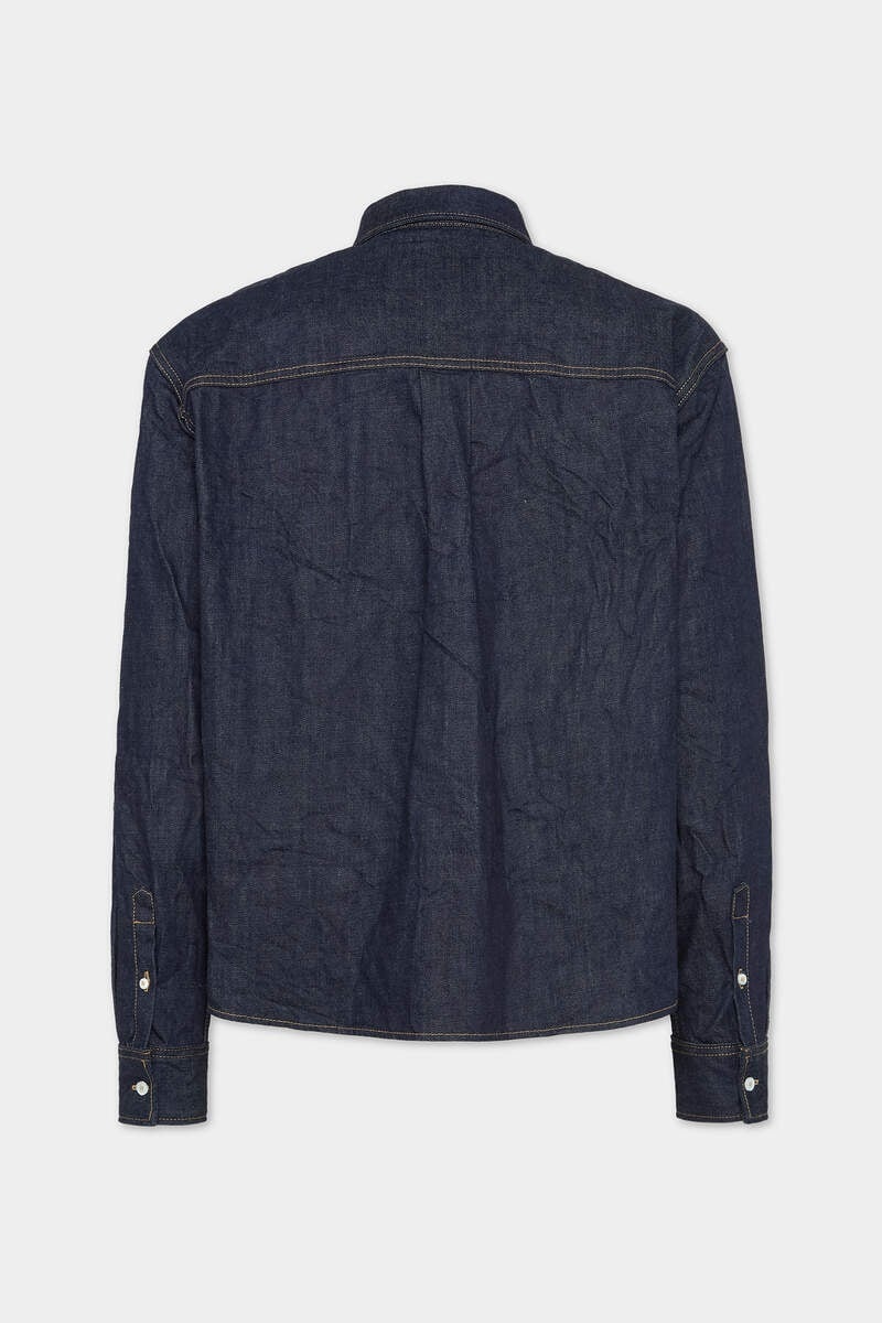 ICON BOXY DENIM SHIRT - 2