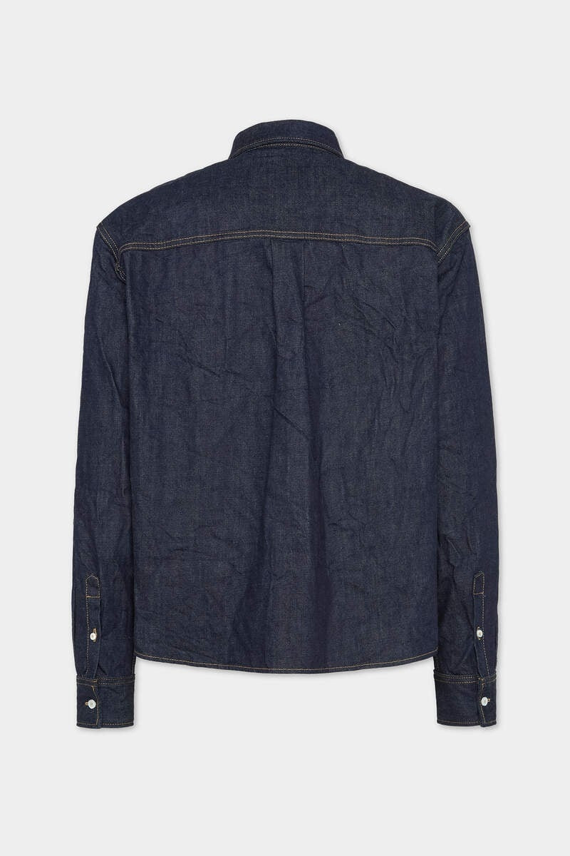 DSQUARED2 ICON BOXY DENIM SHIRT outlook
