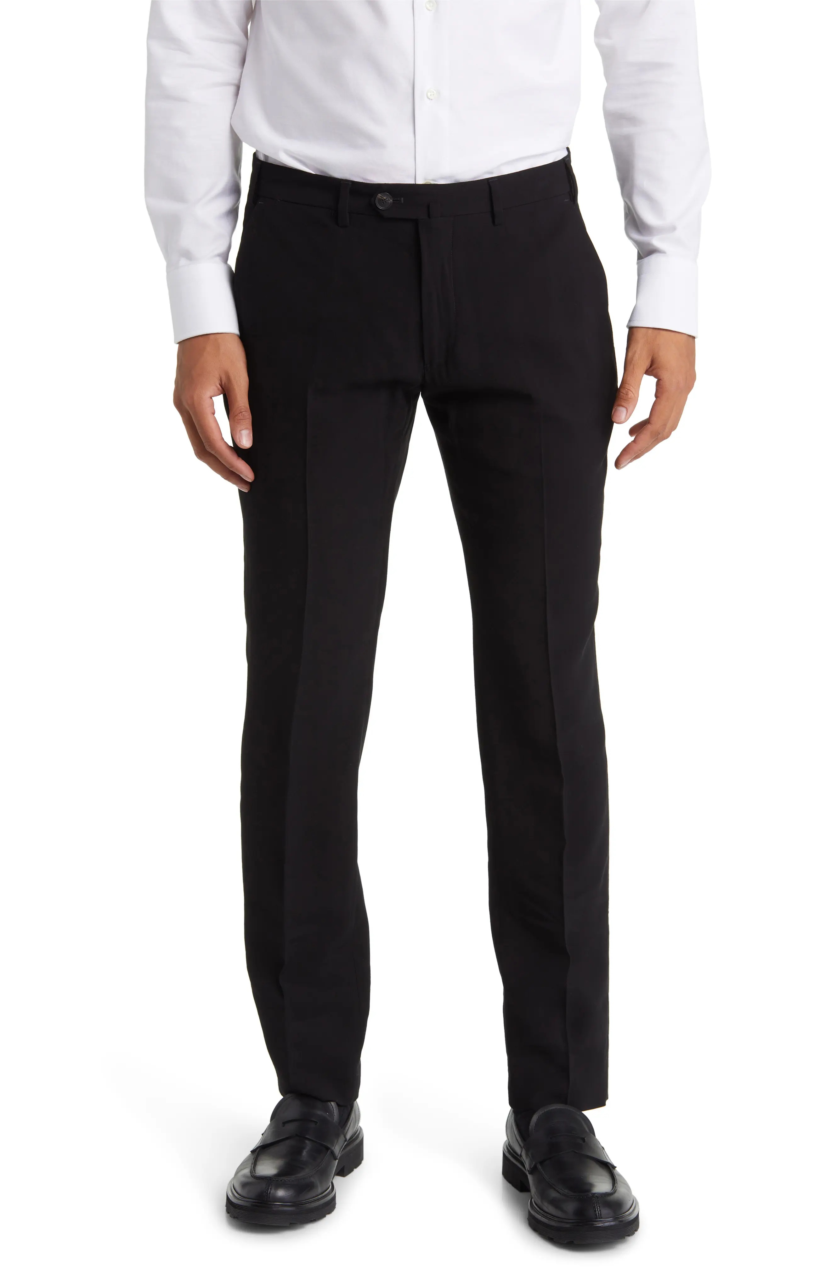 Flat Front Trousers - 1