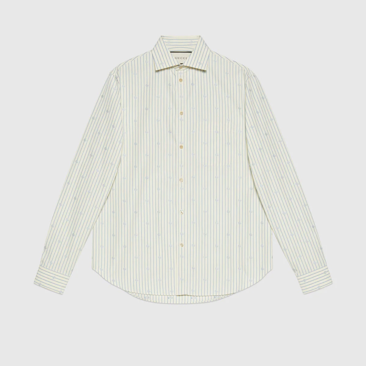 GG stripe fil coupé cotton shirt - 1