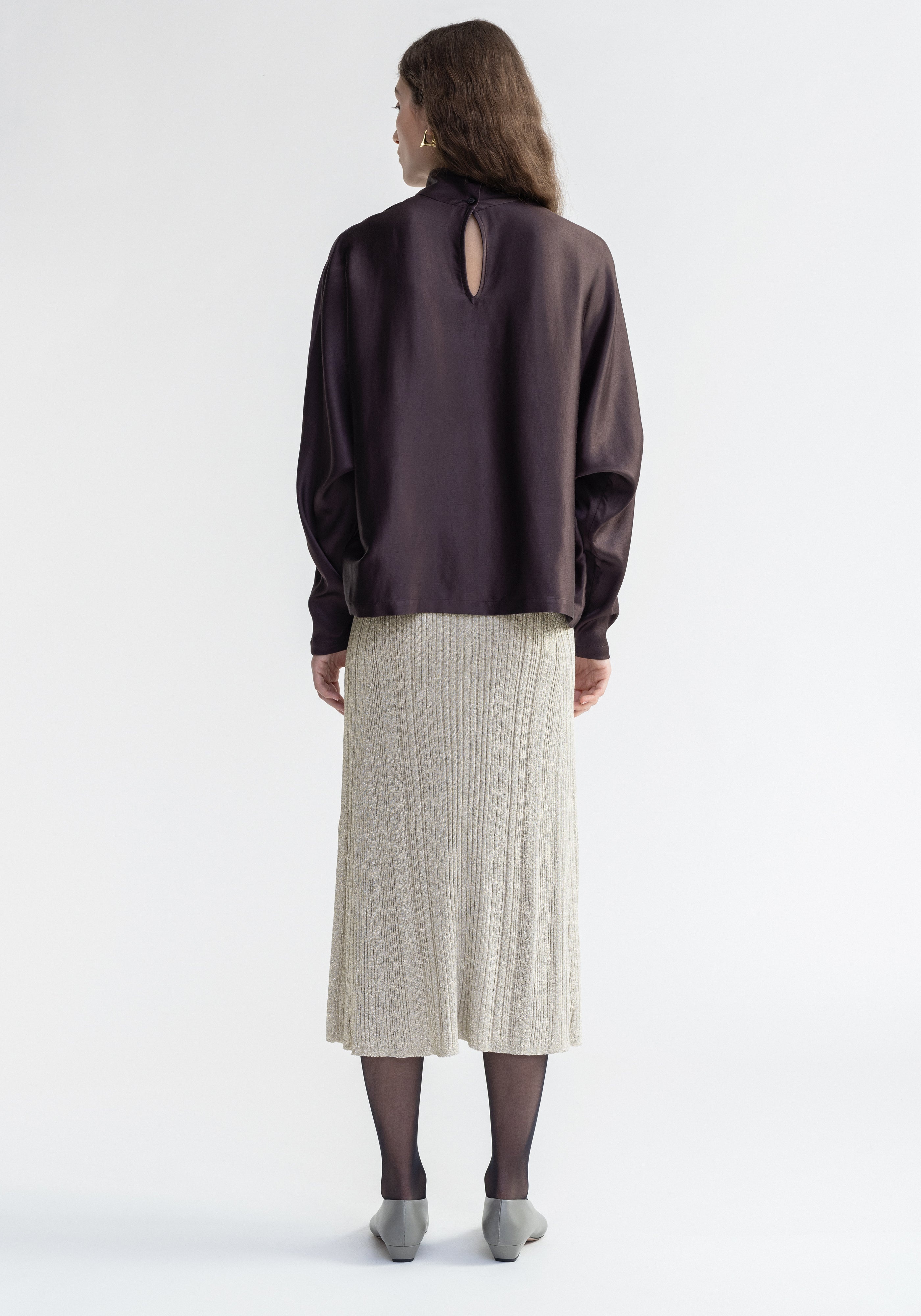 MOSSY
Sparkly ribbed midi skirt - 2