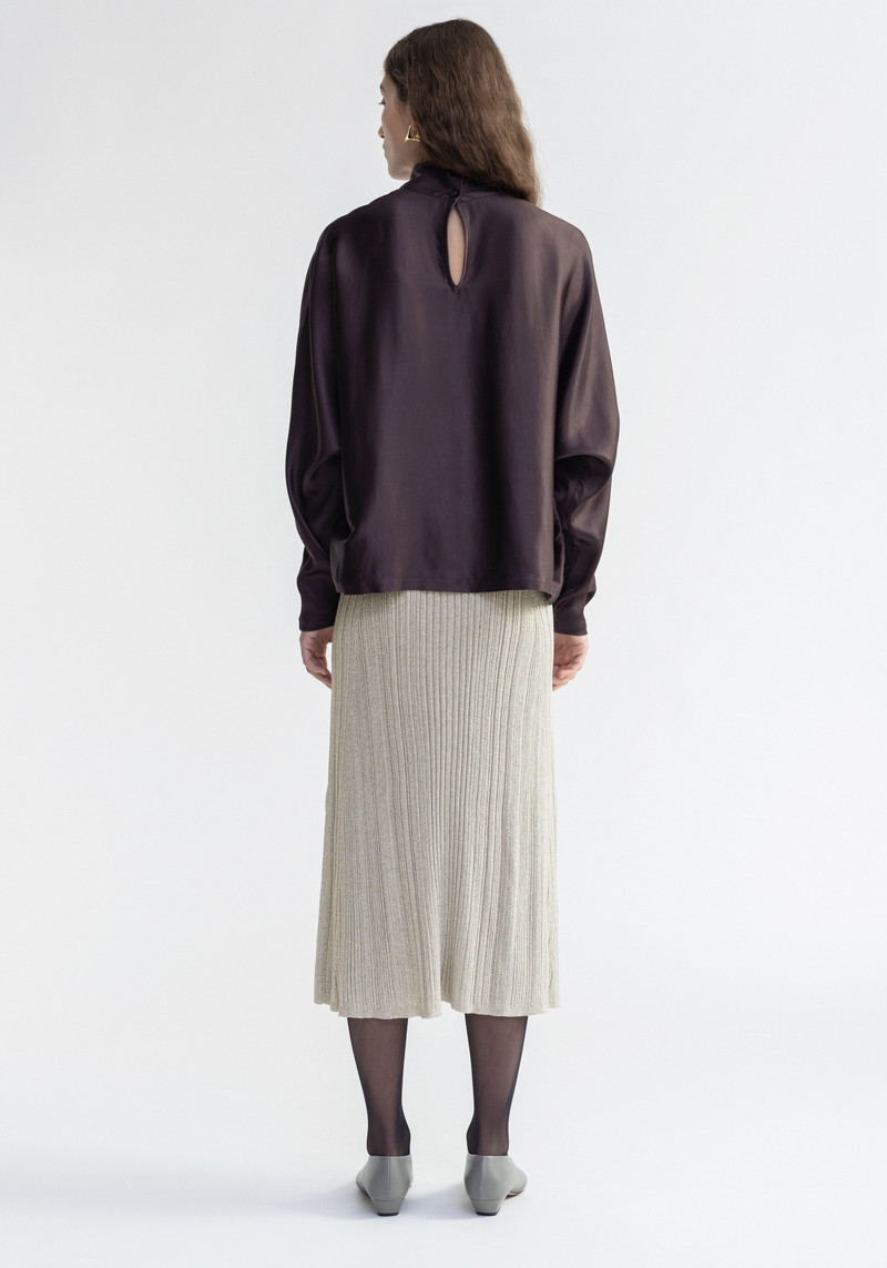 AERON MOSSY
Sparkly ribbed midi skirt outlook