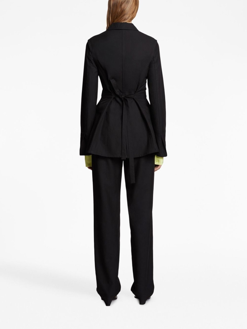 notched-lapels button-down blazer 4