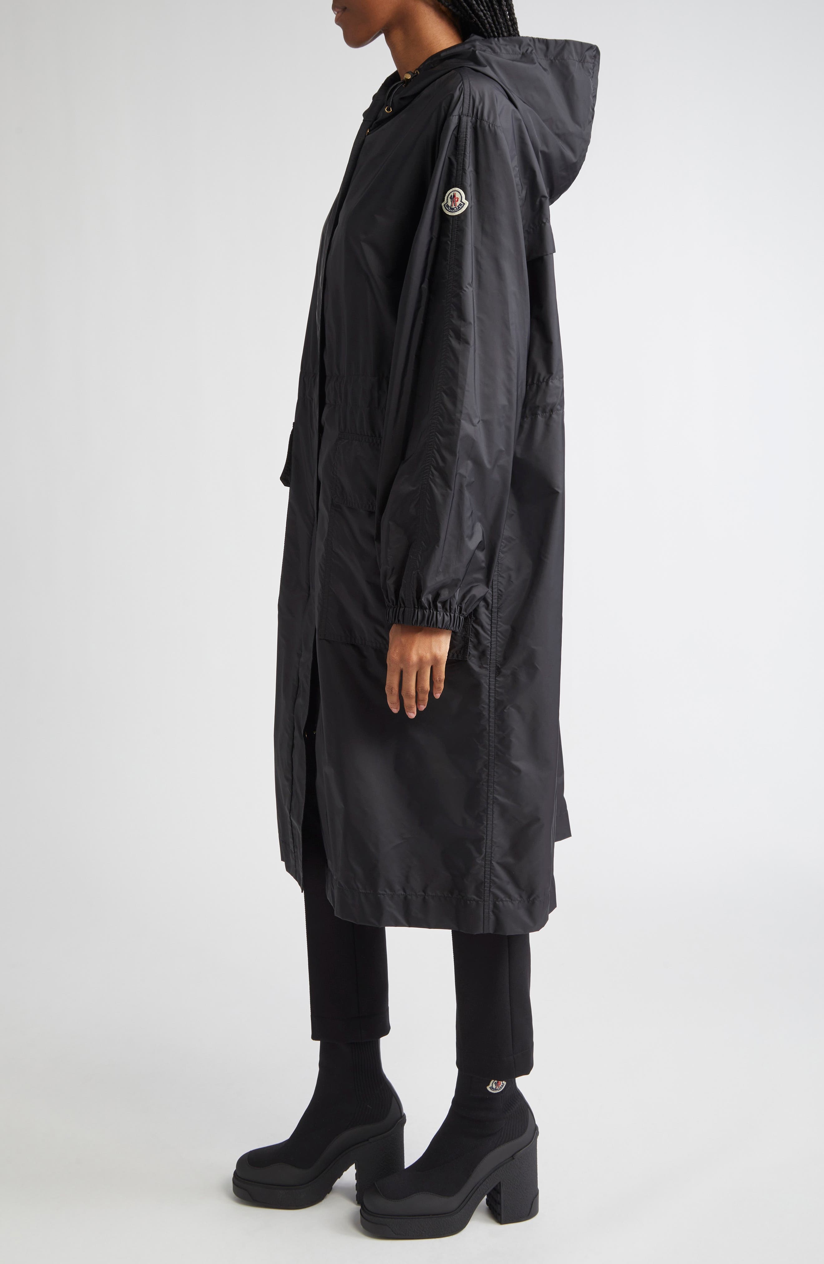 Moncler Hiengos Long Coat in Black at Nordstrom - 4