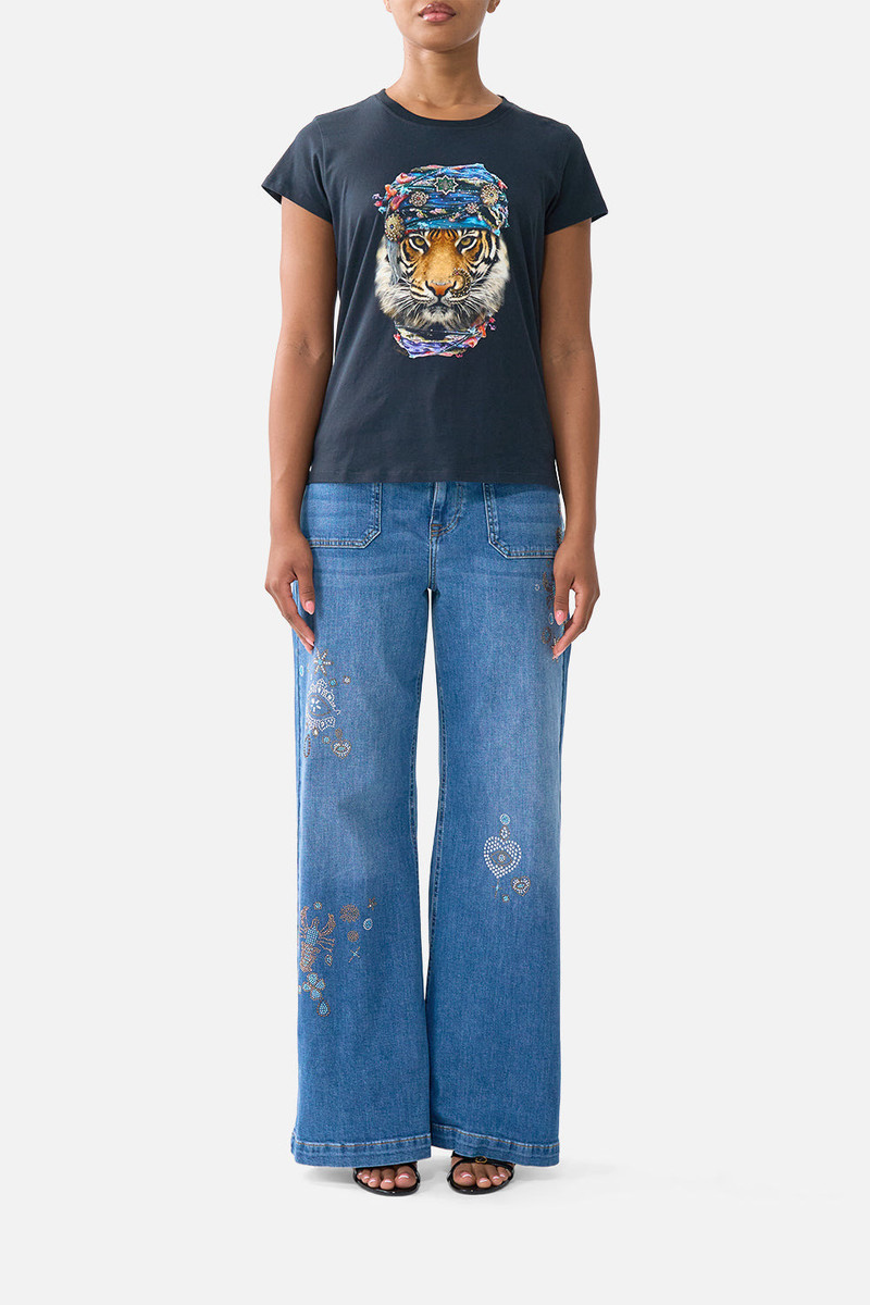 CAMILLA SLIM FIT ROUND NECK T-SHIRT outlook