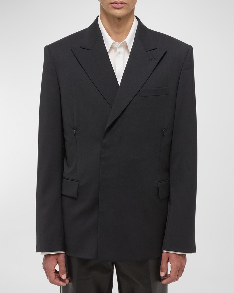Men's Boxy Two-Piece Double-Breasted Blazer Suit 1
