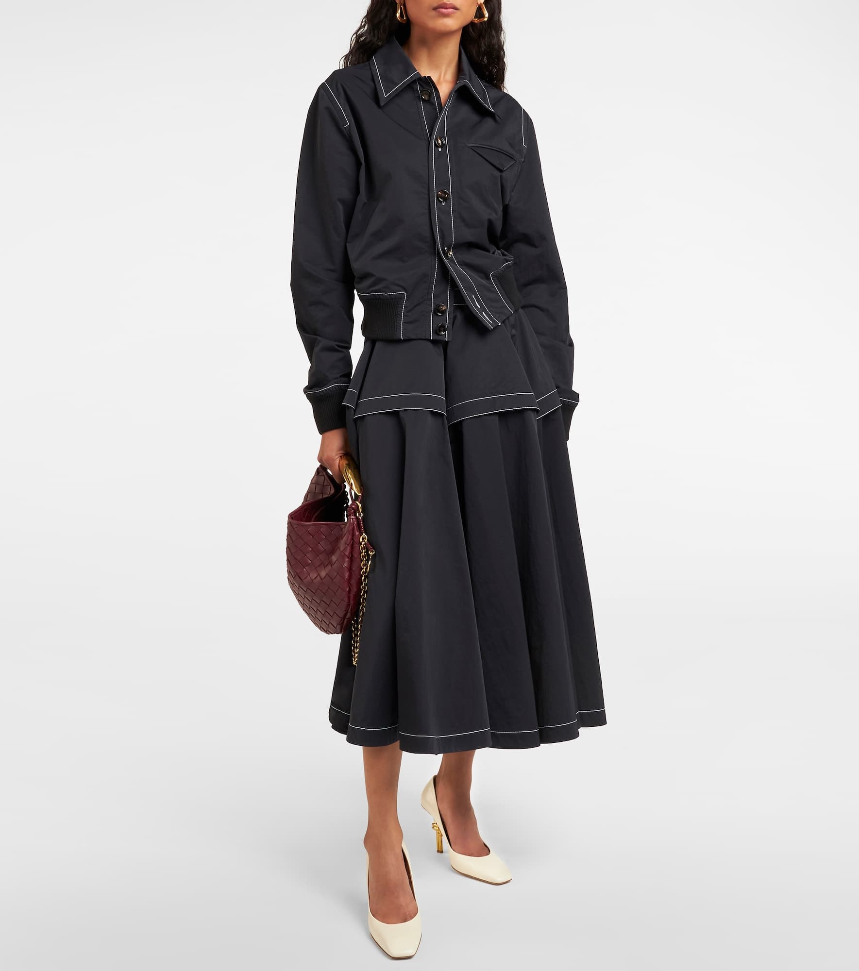 Knot leather pumps - 2