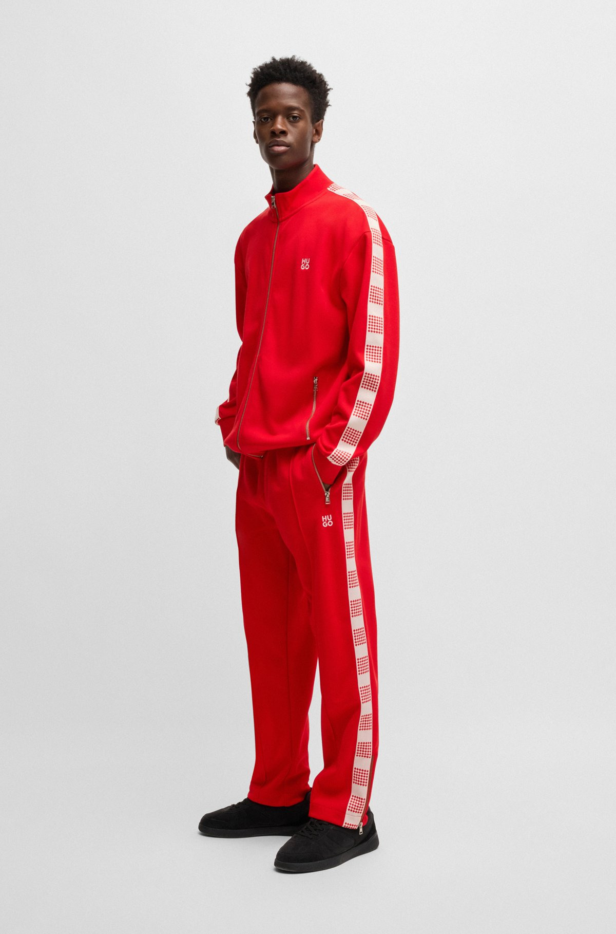 TRACKSUIT BOTTOMS WITH CHECKED TAPE - 4