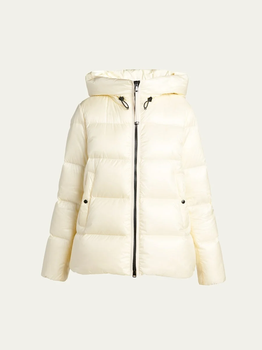 Serittes Hooded Short Down Jacket - 1