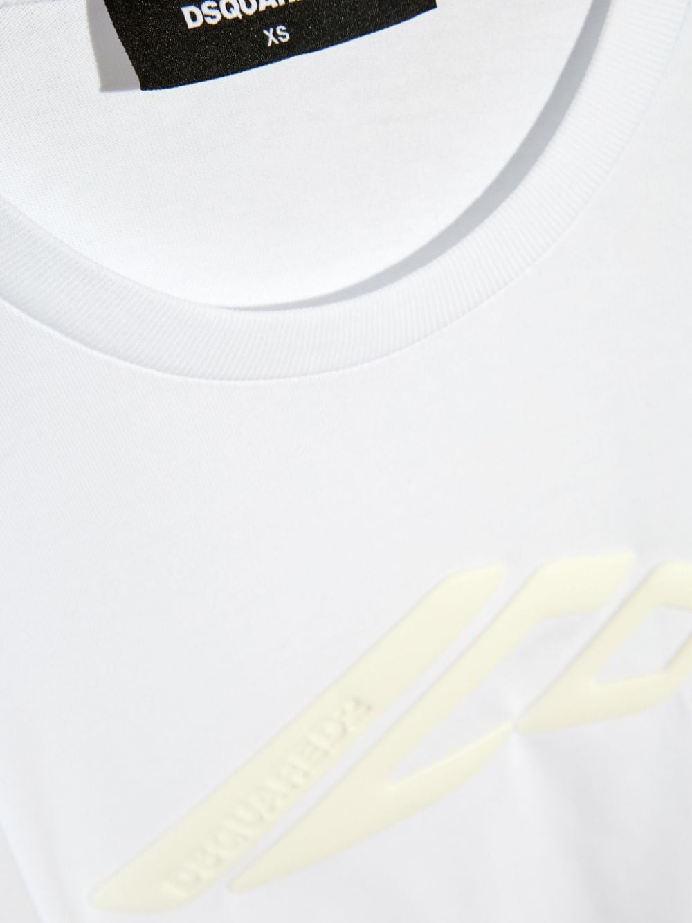 Icon logo-embossed cotton T-shirt - 5