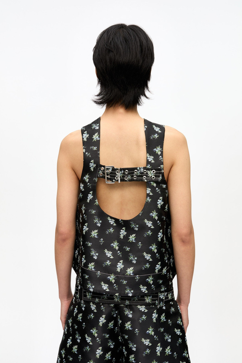 FLORAL JACQUARD SLEEVELESS TOP 4
