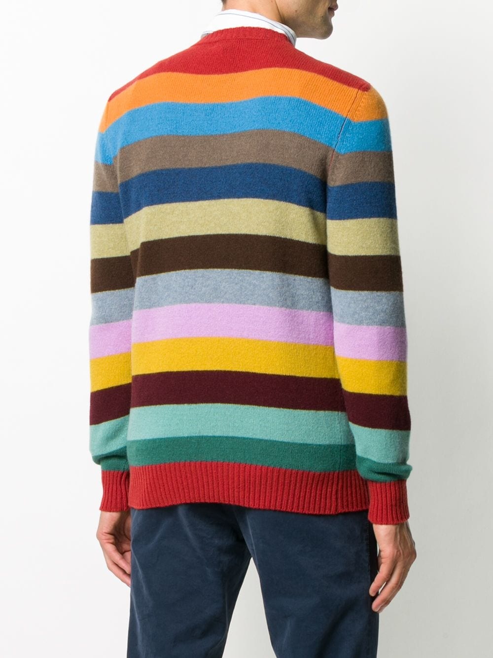 colour-block stripe jumper - 4