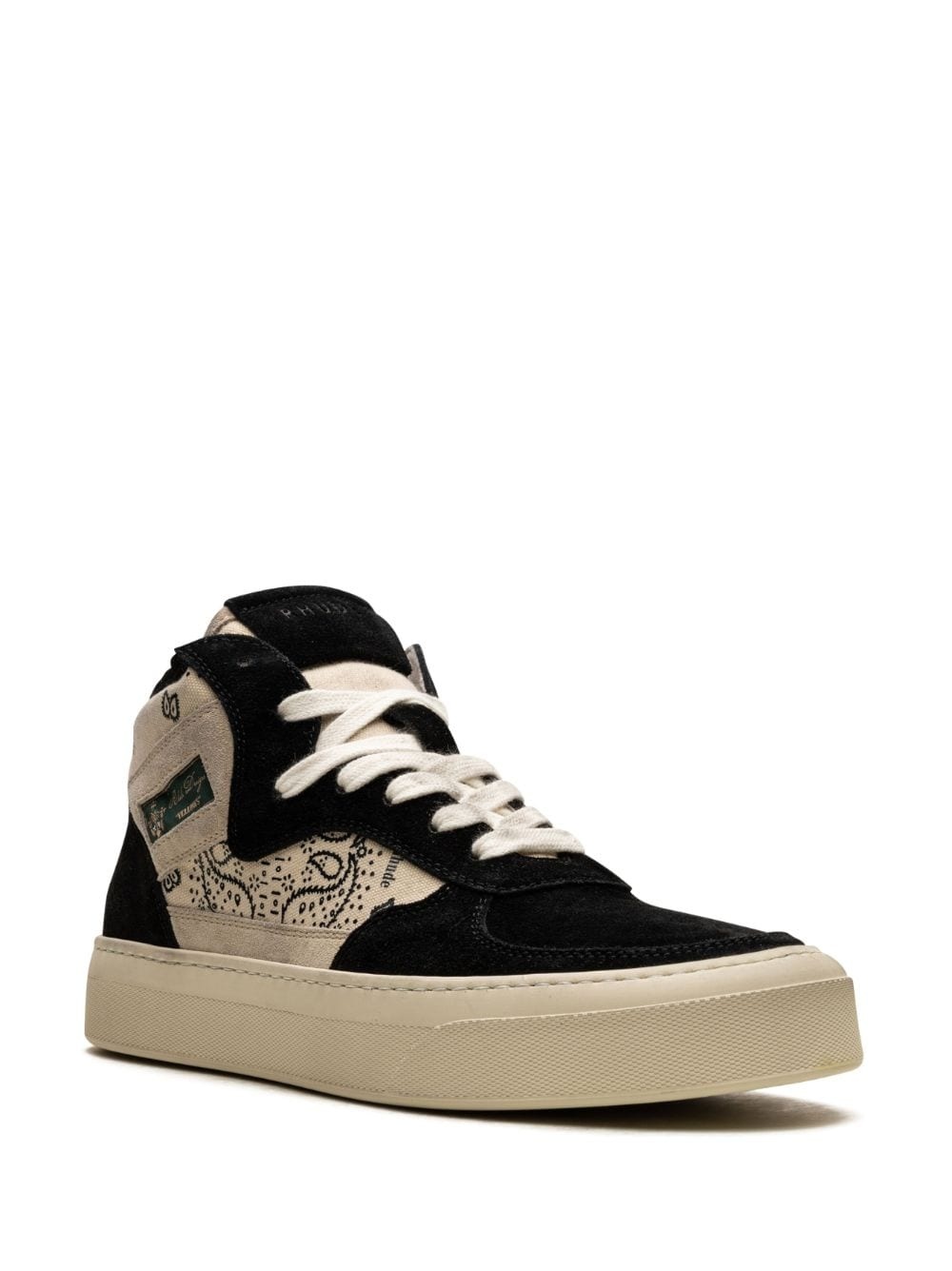 Cabriolets bandana-print high-top sneakers - 2