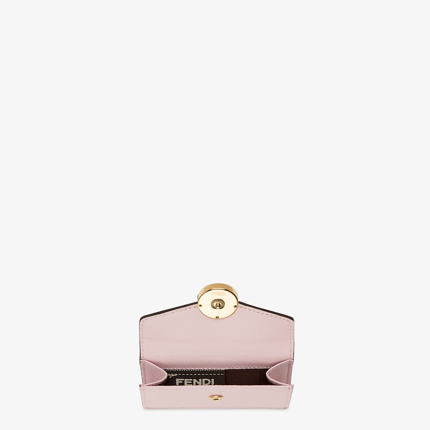 Pink leather wallet - 4