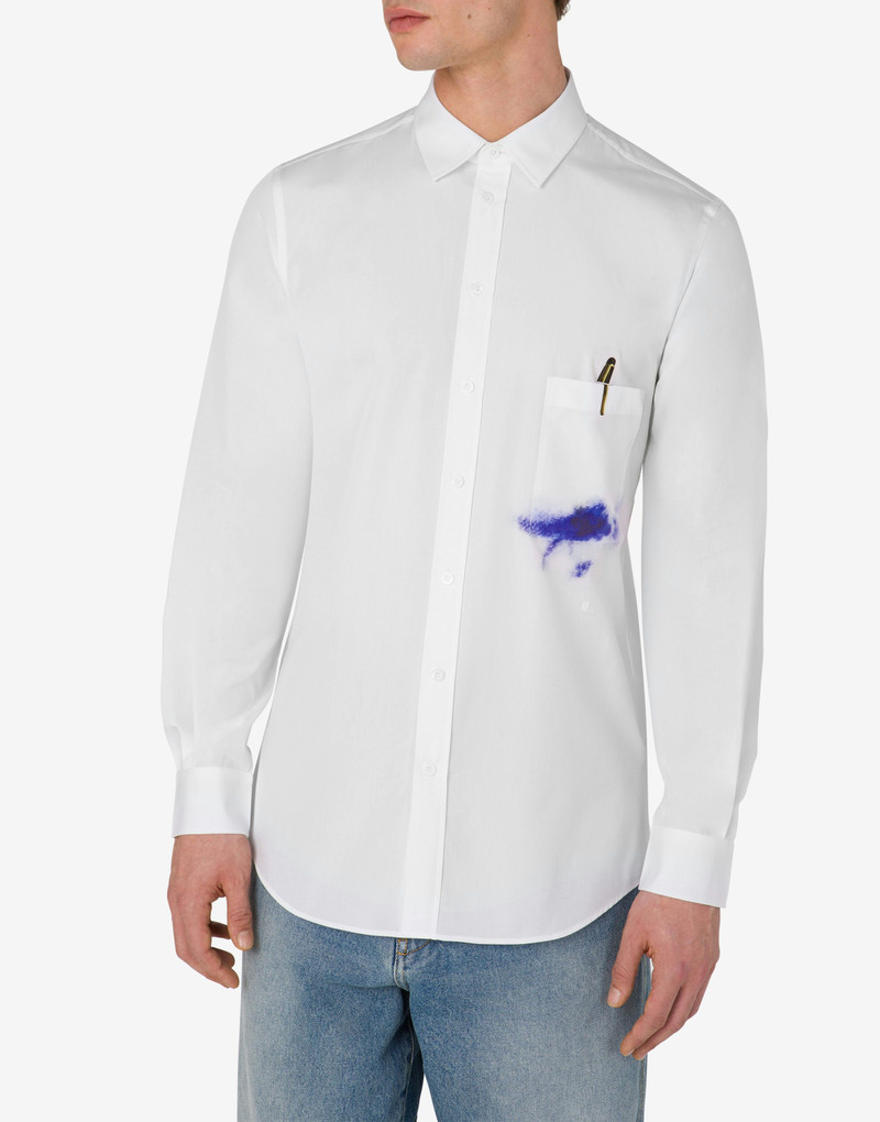 Moschino OFFICE INSPIRATION STRETCH POPLIN SHIRT outlook