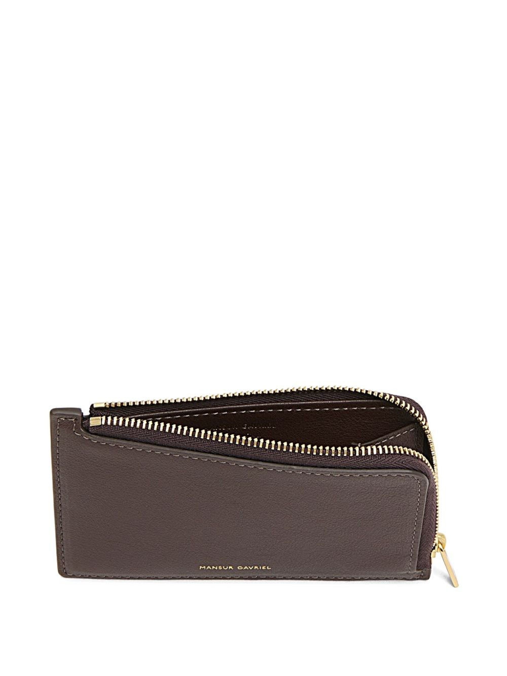 logo-print leather wallet - 3