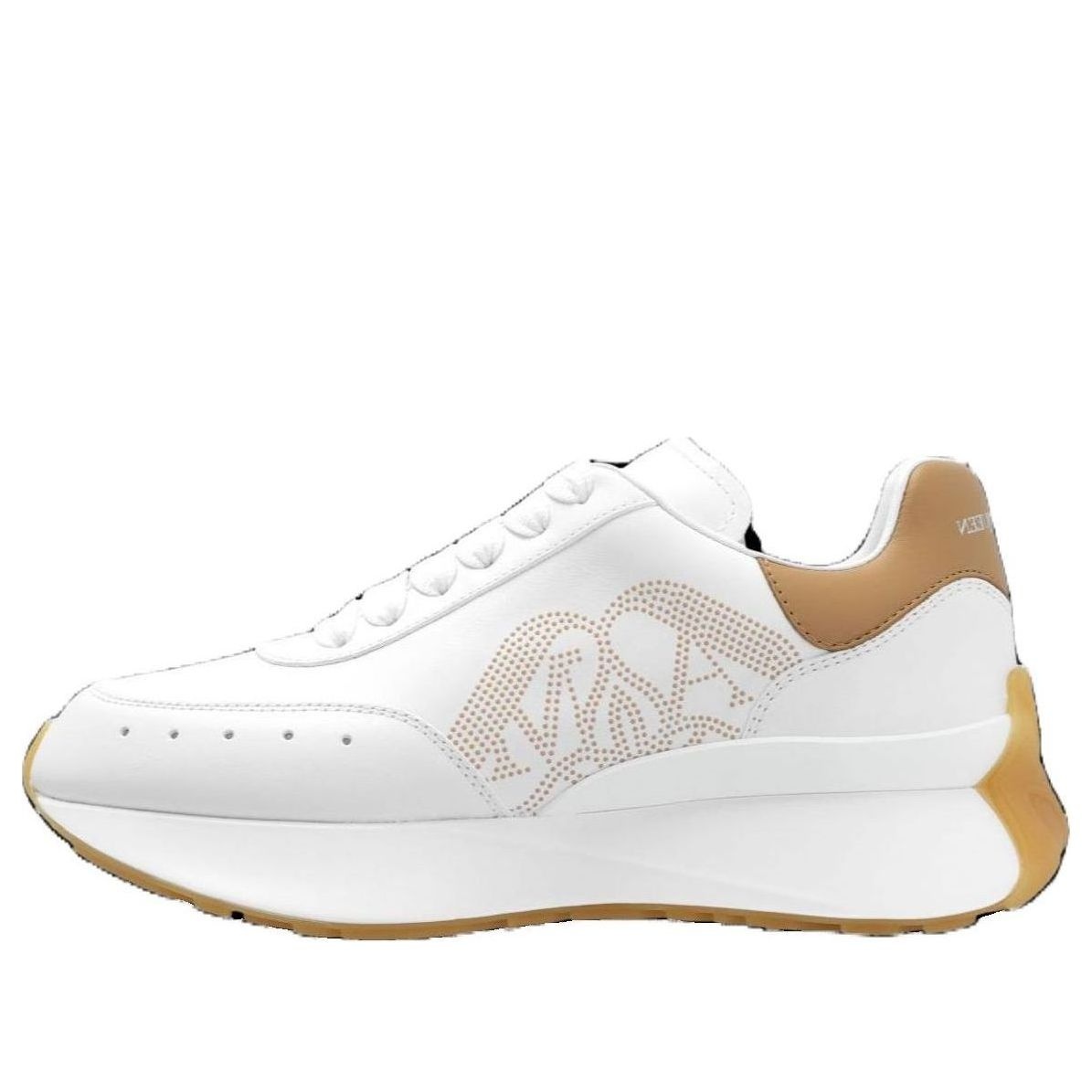 (WMNS) Alexander McQueen Sprint Runner Sneakers 'Tan White' 781503WIDNI8750 - 1