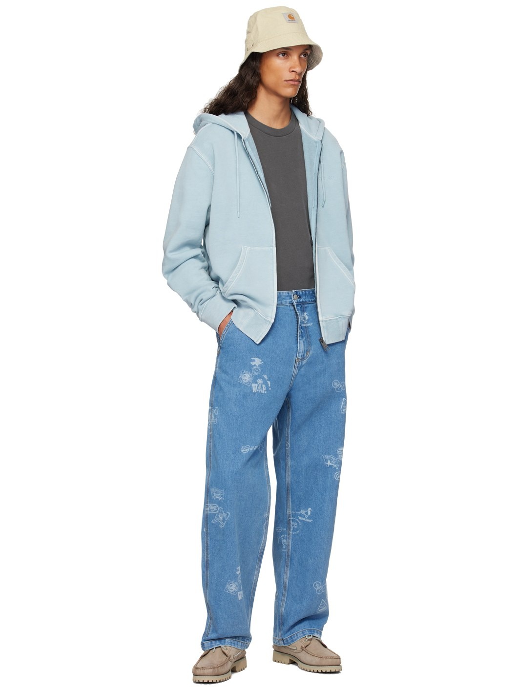 Blue Duster Script Hoodie - 4
