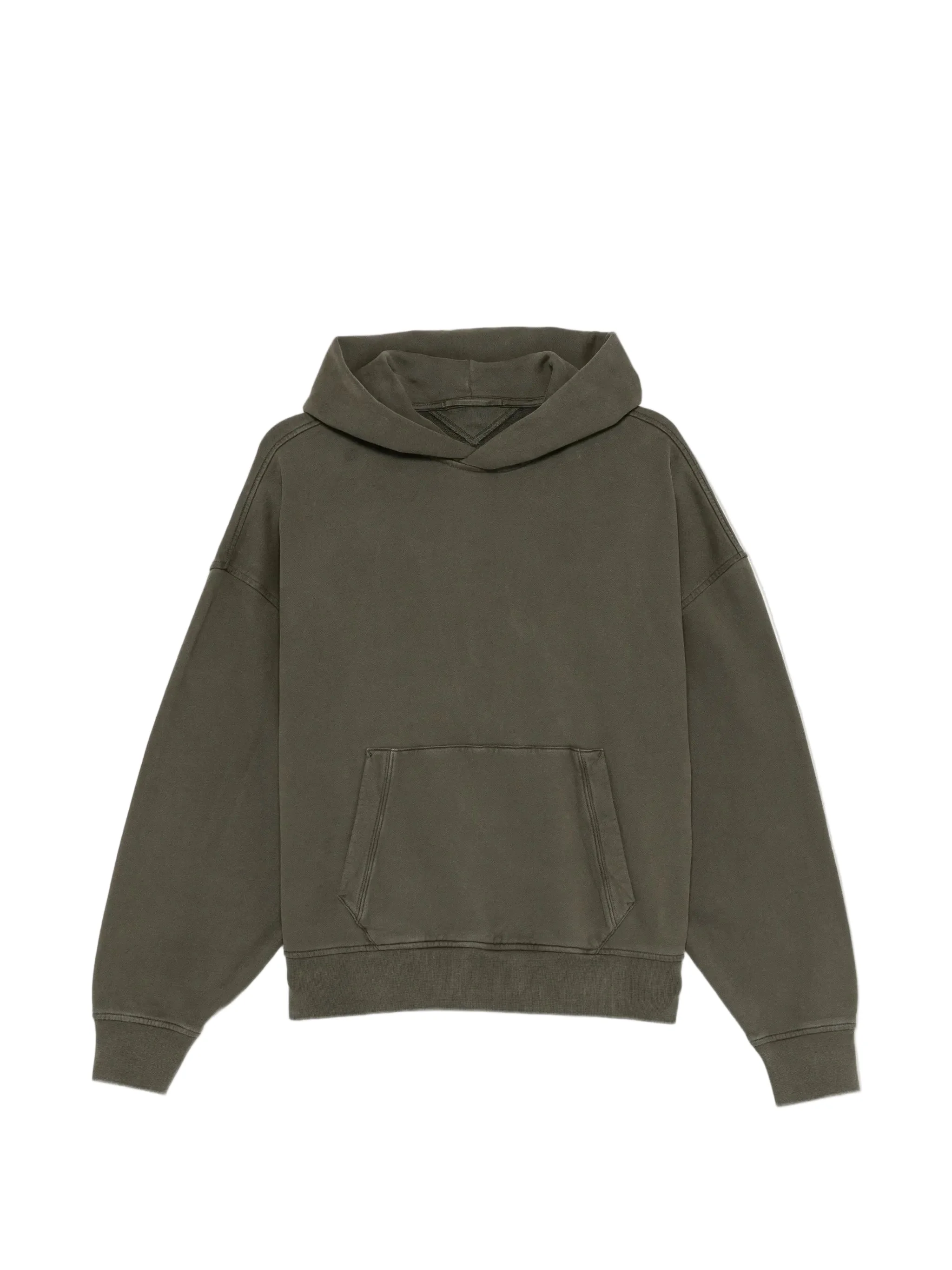 RIBBED HEM AND CUFFS HOODIE - 1