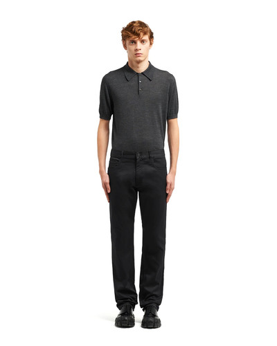 Prada Stretch drill trousers outlook