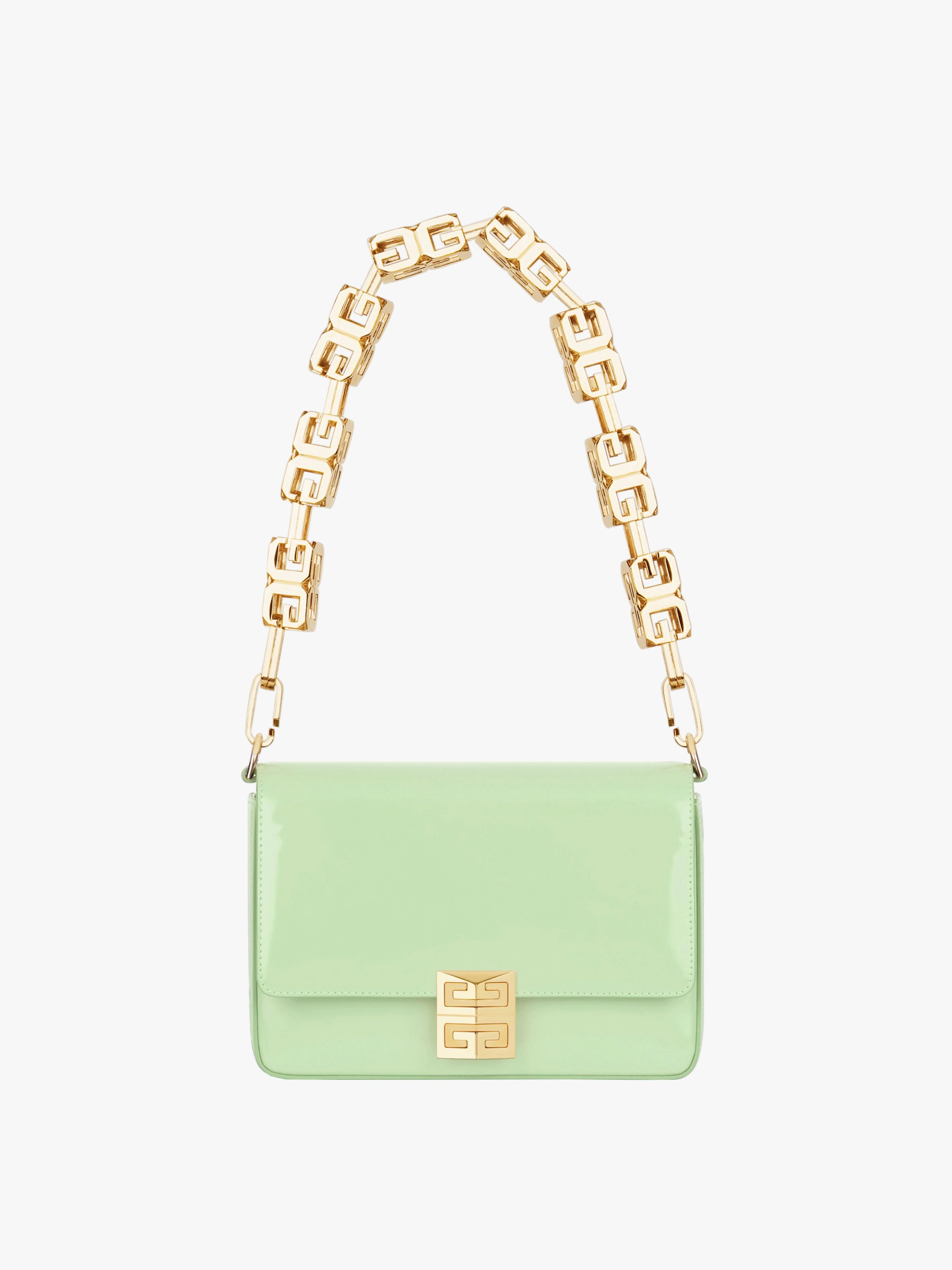 MEDIUM 4G BAG IN SHINY LEATHER WITH CHAIN - 1