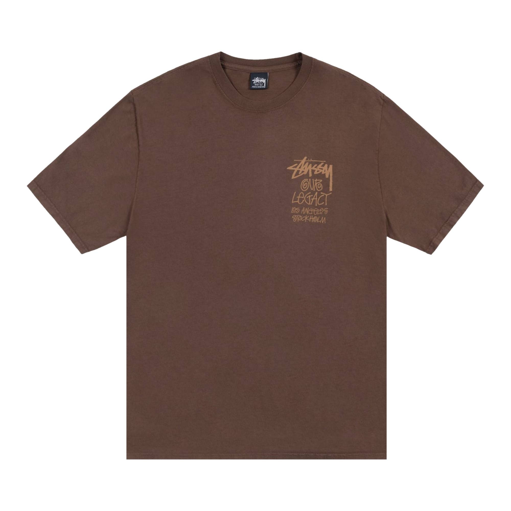 Stussy x Our Legacy Work Shop Surfman Pigment Dyed Tee 'Dark Brown' - 1