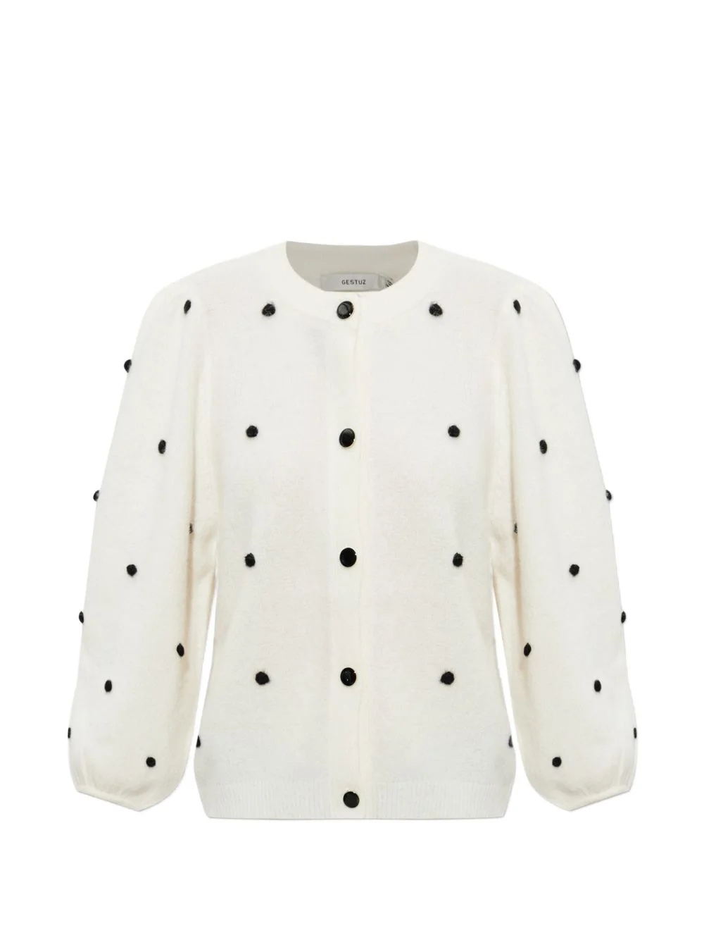 Gzalpha puff-sleeve cardigan - 1