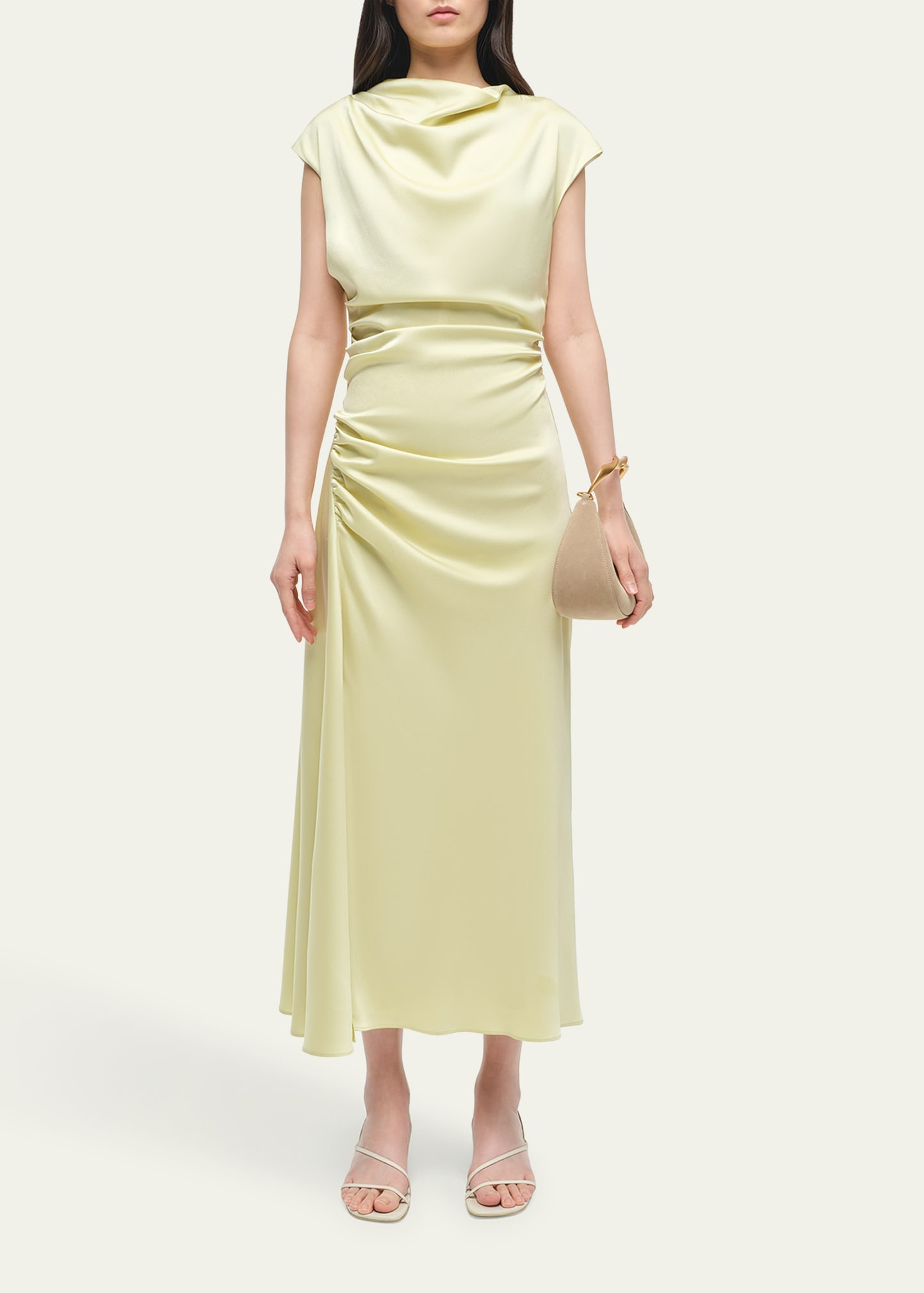 Burke Draped Midi Dress - 2
