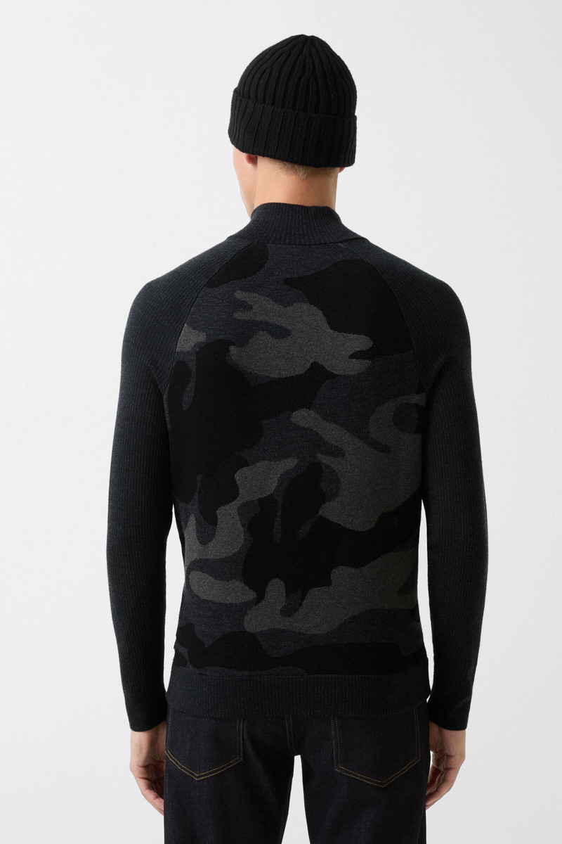 Knitted Troyer Reso in Anthracite/black 3
