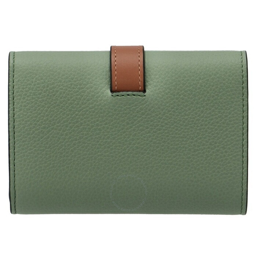 Loewe Small Vertical Wallet - Rosemary/Tan - 4
