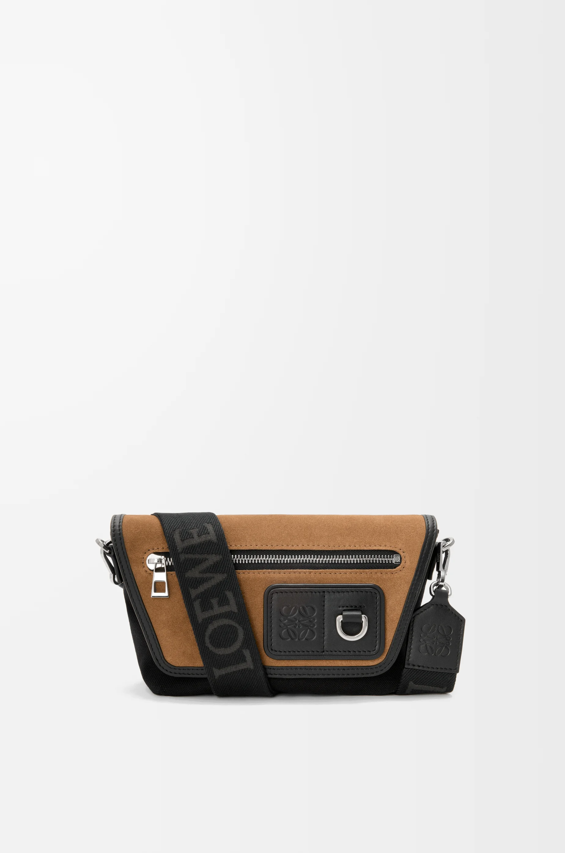Mini Flex messenger in canvas and suede - 1