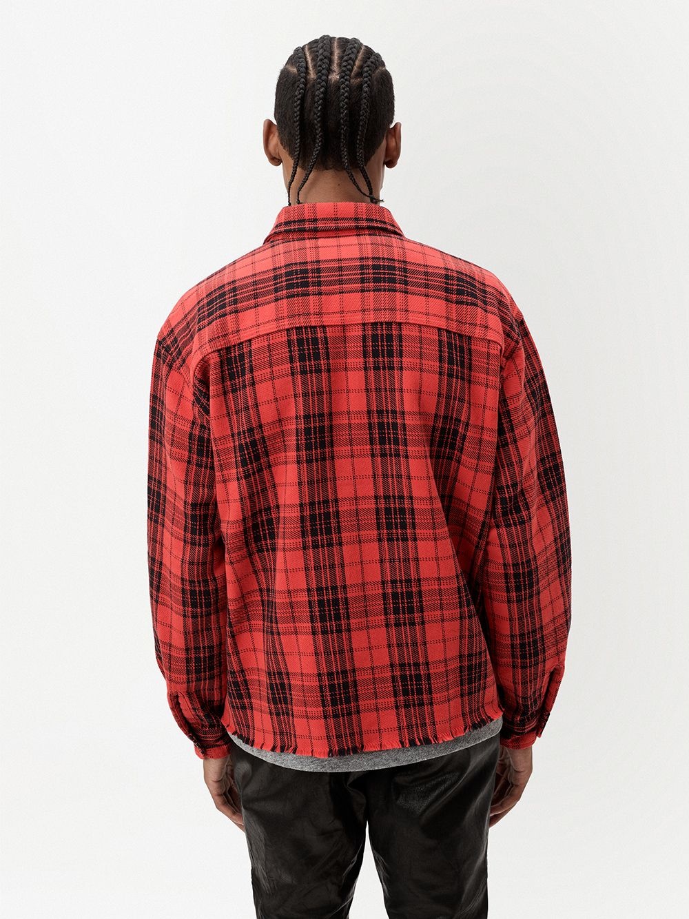 plaid-check print shirt - 4